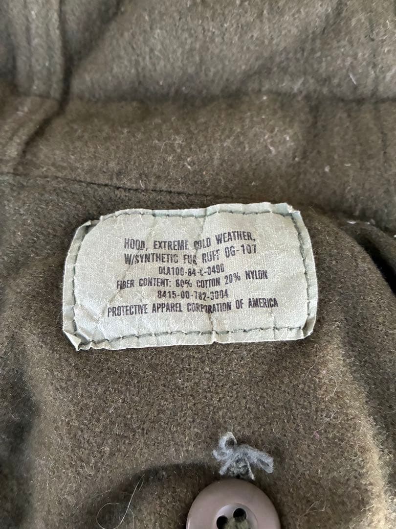 70s 73年製　M-65 モッズコート フード付き