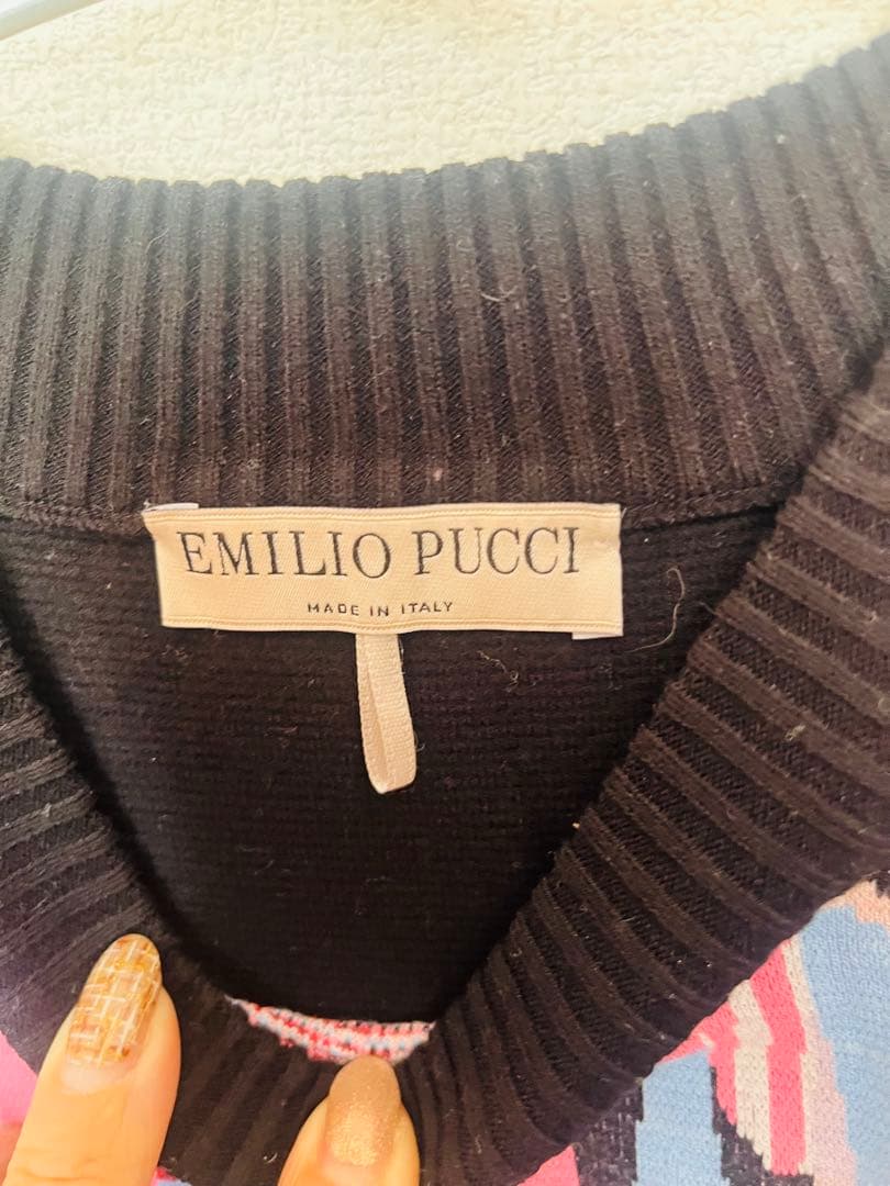 EMILIO PUCCI 抽象柄 長袖ニット