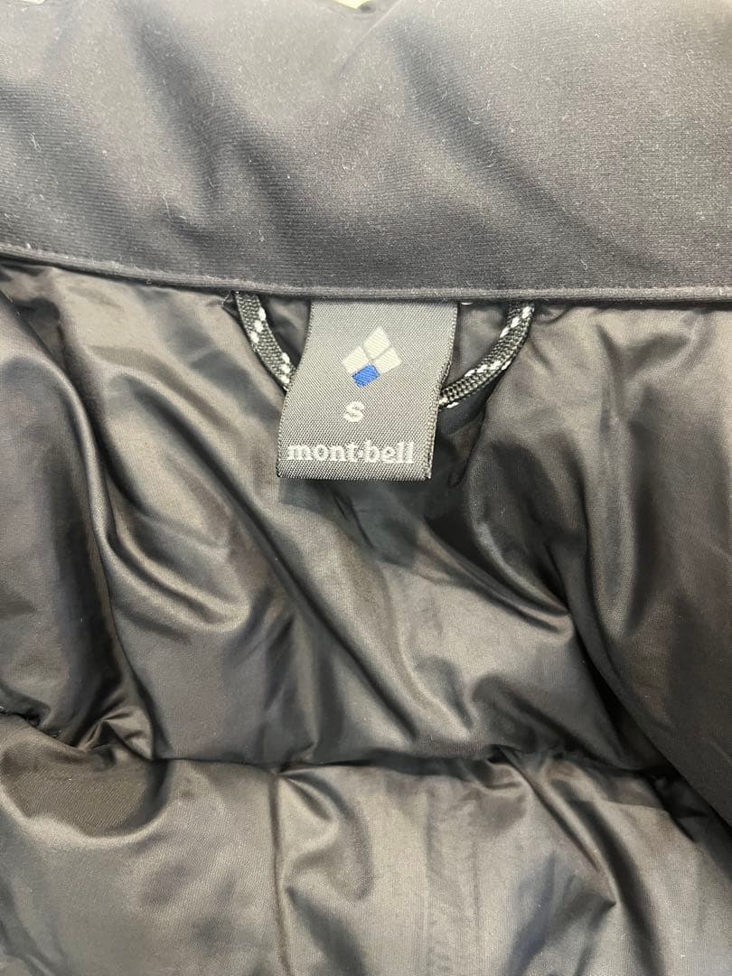 モンベル　ライトアルパインダウンジャケット　S ほぼ未使用　ブラック