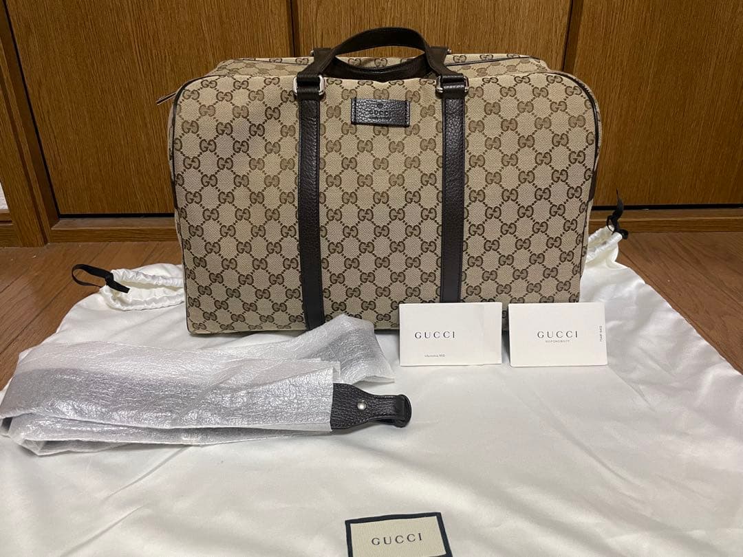 GUCCI ボストンバッグ GGパターン