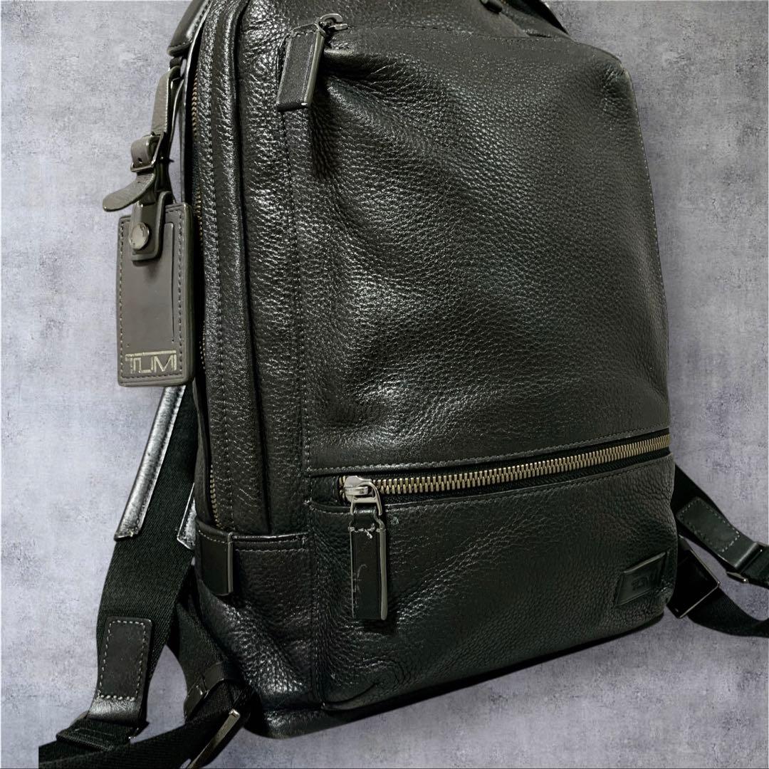 TUMI トゥミ ハリソン ベイツ オールレザー リュック ブラック ビジネス