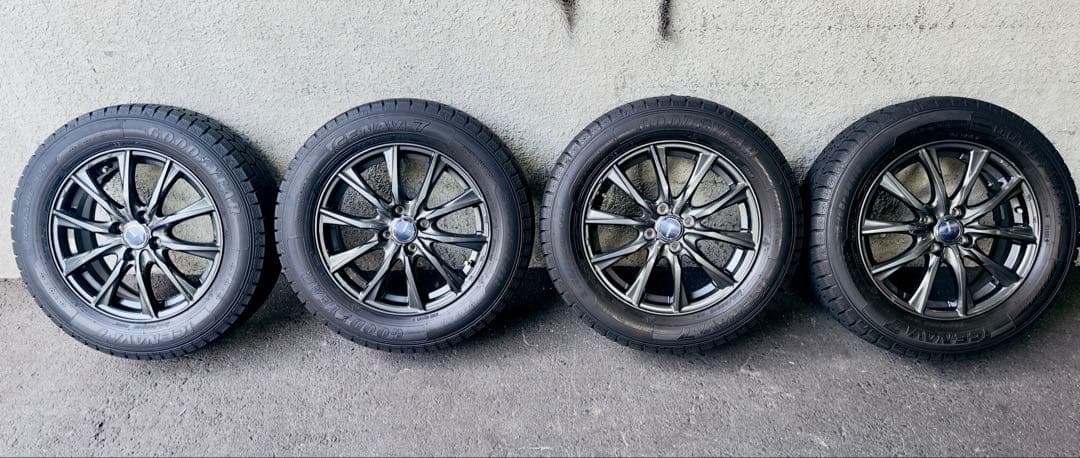 x ggg②スタッドレスタイヤ アルミホイール　4本セット