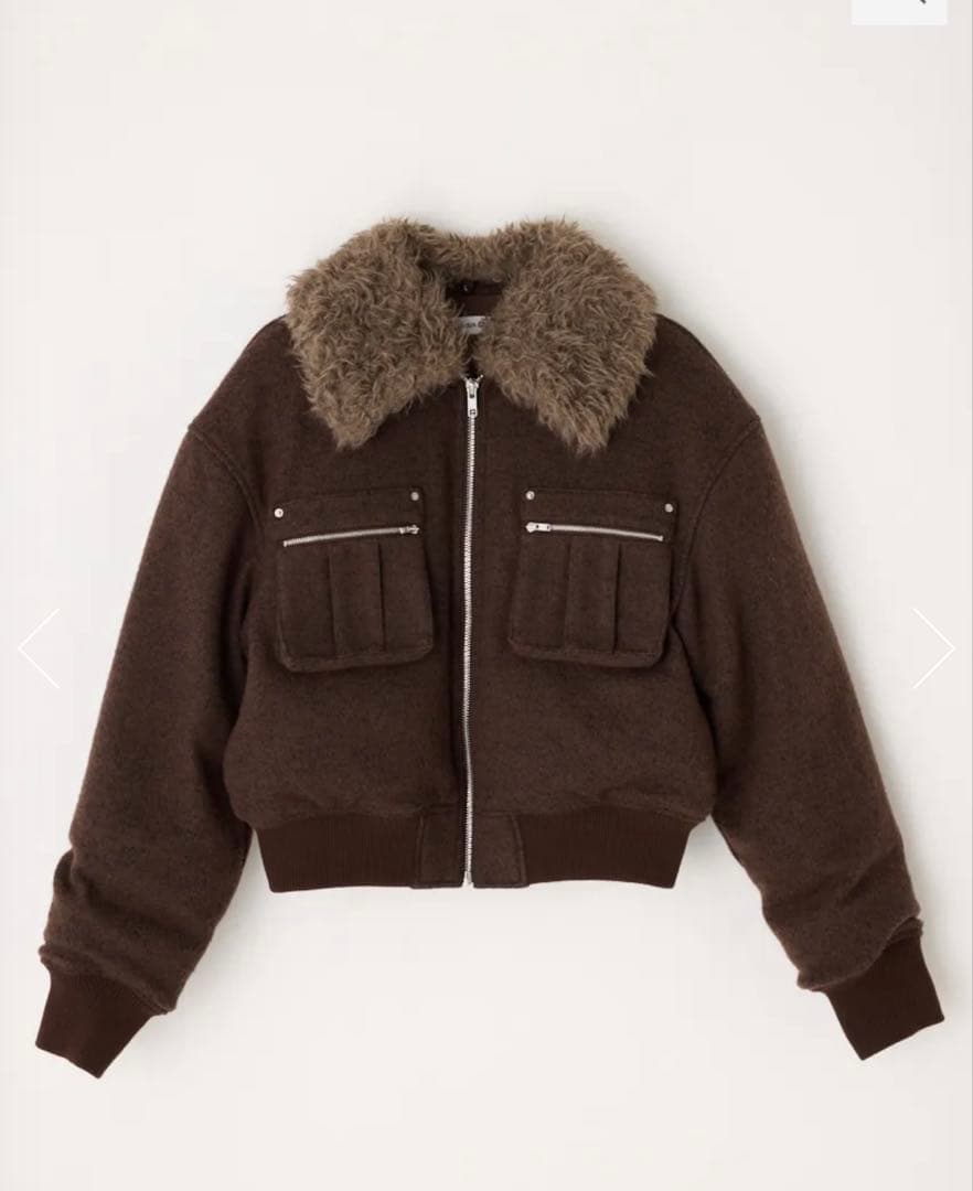 今季新作 TWEED LIKE BOA ブルゾン