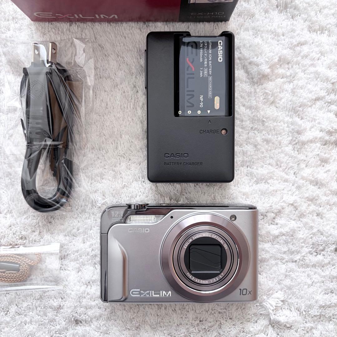美品【動作確認済】CASIO カシオ EXILIM EX-H10 レトロコンデジ