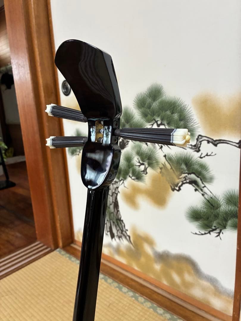 沖縄三線！貴重！知念大工型！本蛇皮！本張り！【一枚張り】⑤⑨