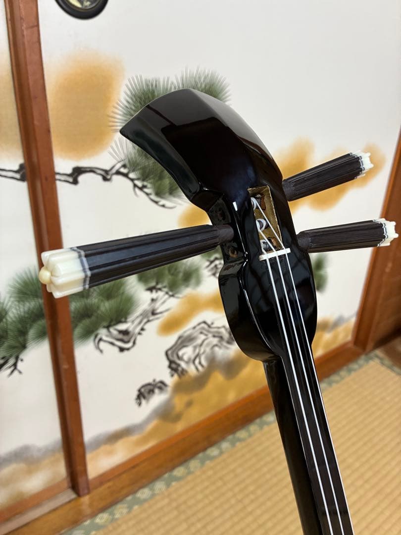 沖縄三線！貴重！知念大工型！本蛇皮！本張り！【一枚張り】⑤⑨