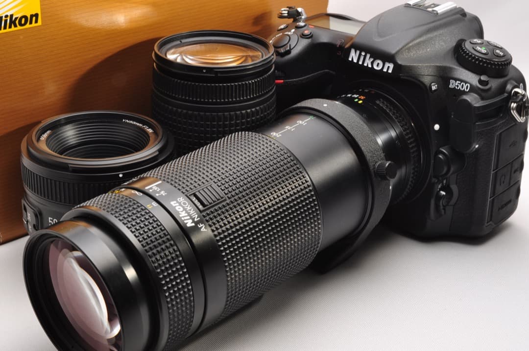 ニコン D500 単焦点＆標準＆超望遠トリプルレンズセット