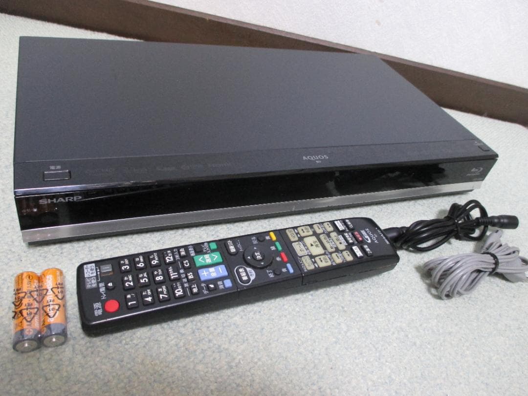 動作良好☆SHARP 2番組同時録画 ブルーレイレコーダー BD-W580