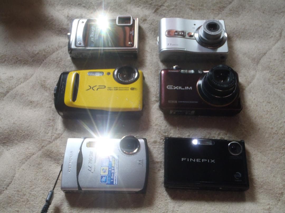 ⭕️ばら売り可♥️動作品 XP90など❤️６台セット❤️スマホ転送★乾電池式など