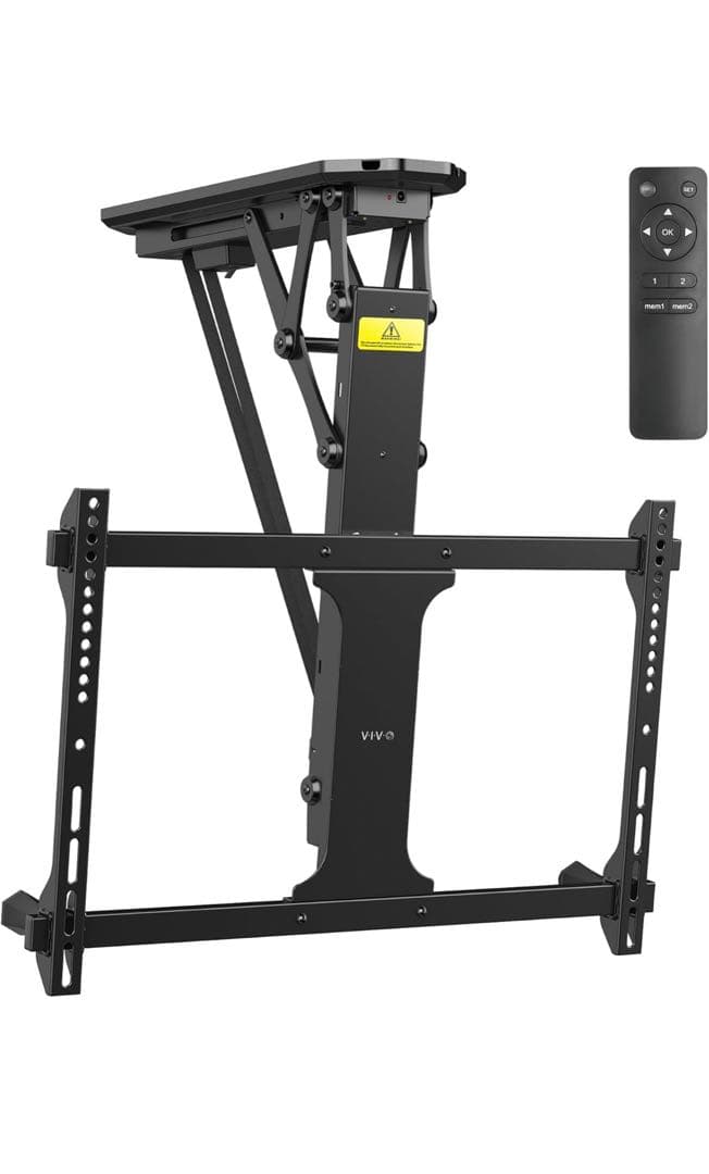 寝室やリビングに。電動折りたたみ式テレビスタンド 32-70インチ