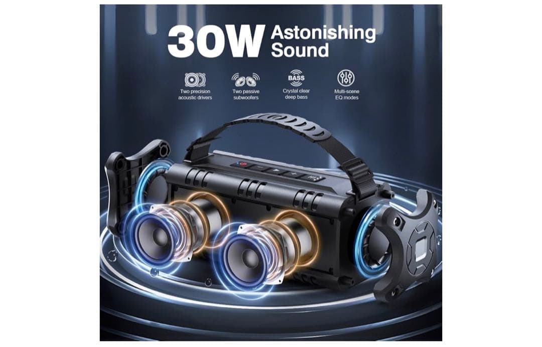 Bluetooth スピーカー ワイヤレススピーカー IPX6防水 アウトドア