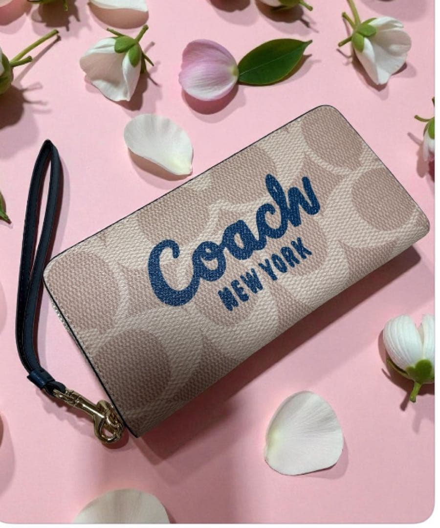 COACH 【新品】長財布アプリコット新品
