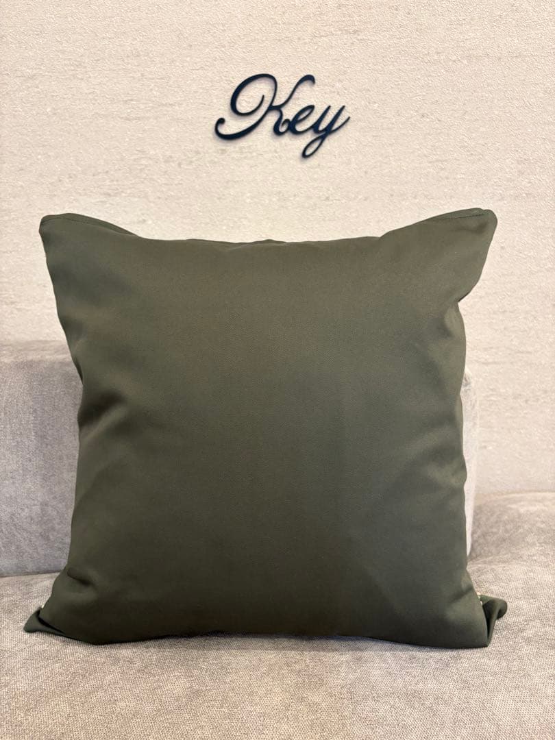 ミナペルホネン　ハンドメイドクッションカバー★タンバリンライトグリーンxベージュ