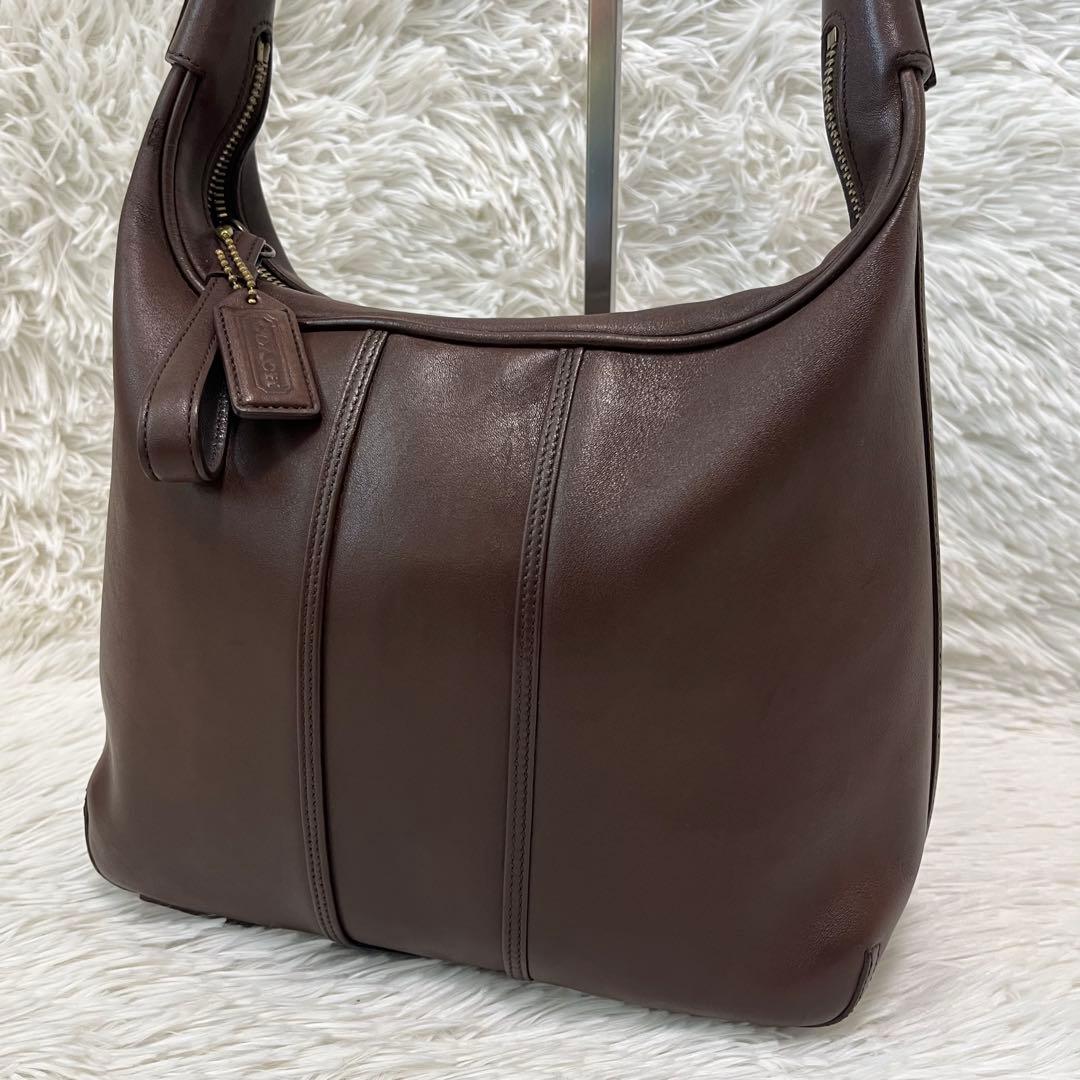 K*E様 希少 コーチ 6950 ワンショルダー ダークブラウン