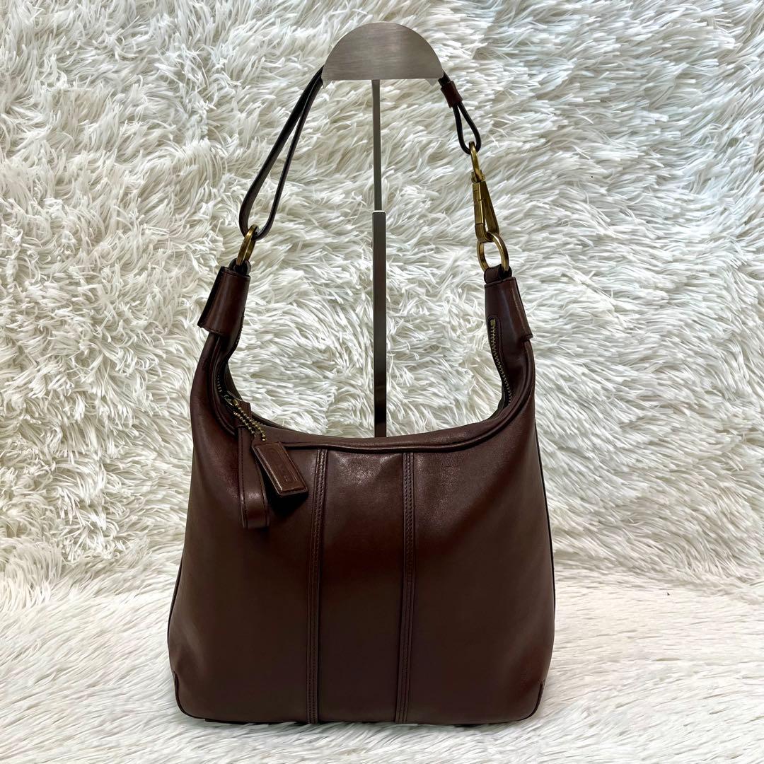 K*E様 希少 コーチ 6950 ワンショルダー ダークブラウン