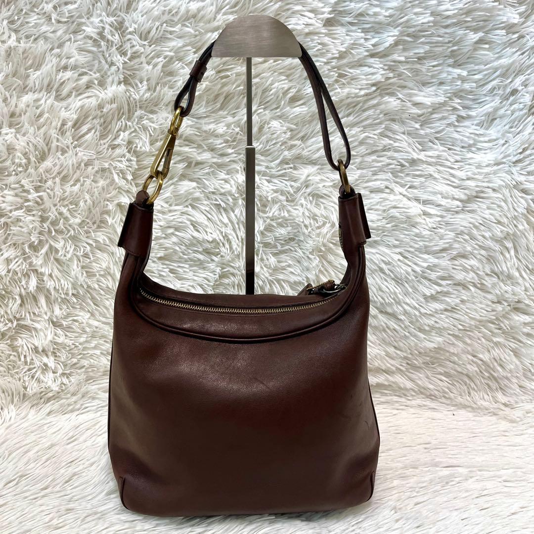 K*E様 希少 コーチ 6950 ワンショルダー ダークブラウン