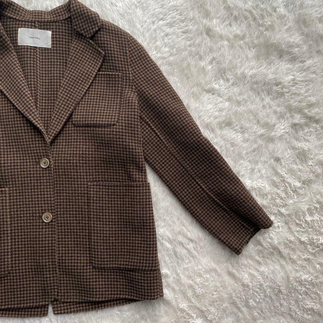 ジャケット・アウター TODAYFUL check houndstooth jacket
