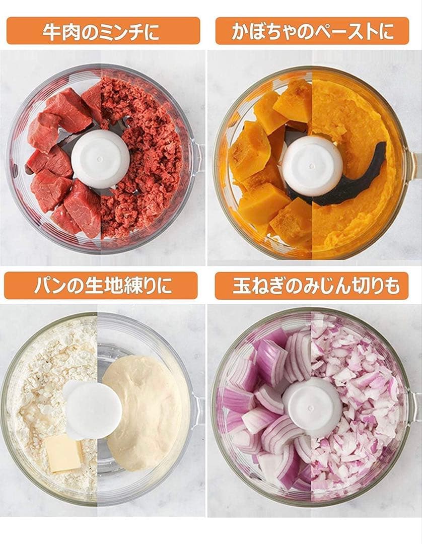 パナソニック フードプロセッサー mk-k81-w ホワイト