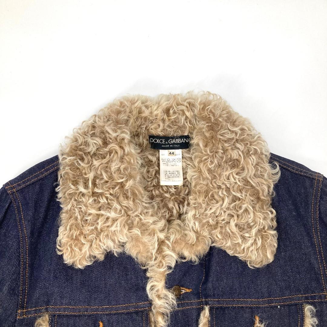 希少 DOLCE&GABBANA　カルガンゴートデニムジャケット　44サイズ