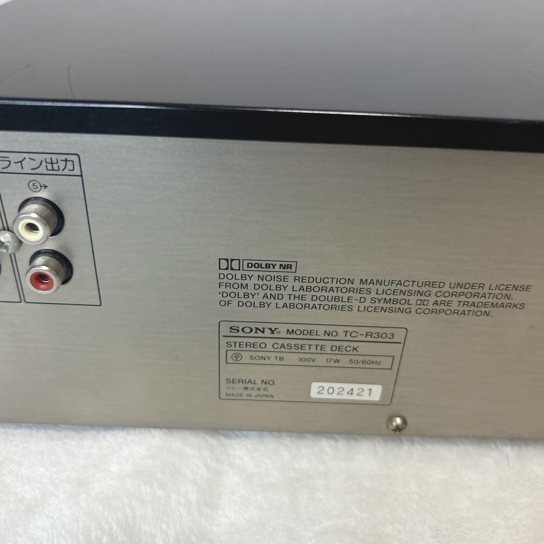 ✨美品✨レア物　 動作品　SONY TC‐R303 カセットデッキ ソニー
