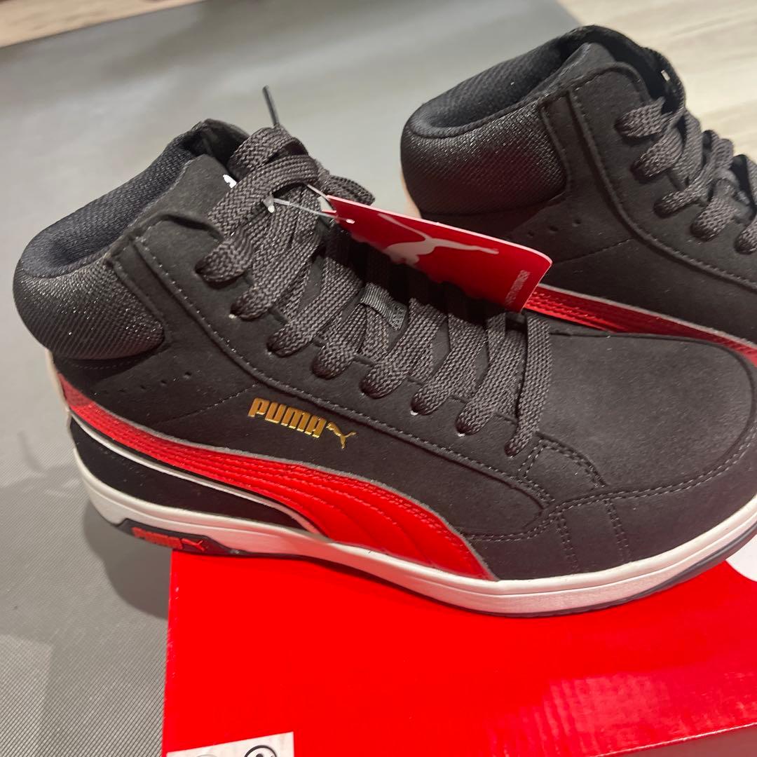 Puma 安全靴 26.5cm EEE 黒/赤