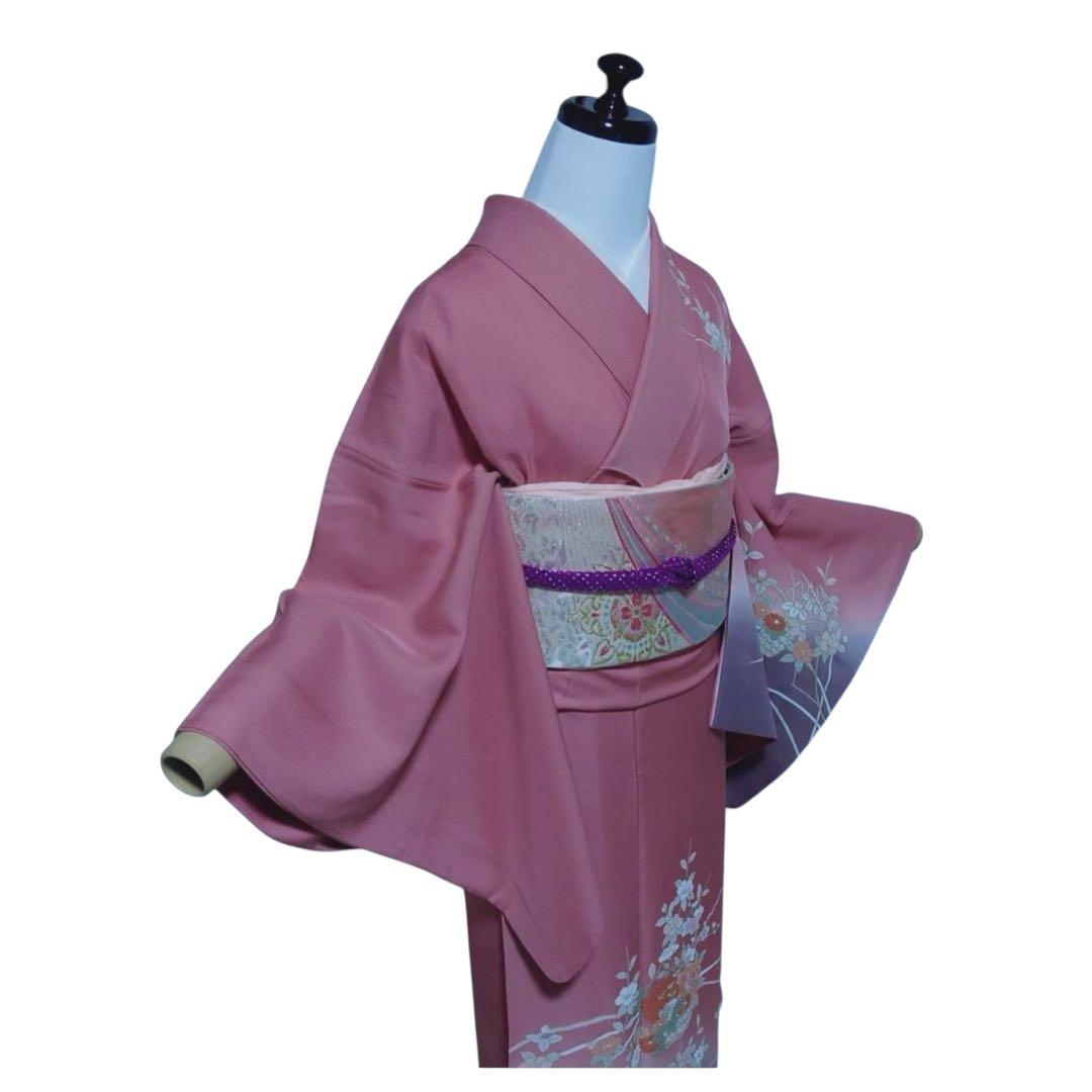 ₍*₎様 イ9983 未使用近い　美品　袷　正絹　友禅　訪問着　フルセット