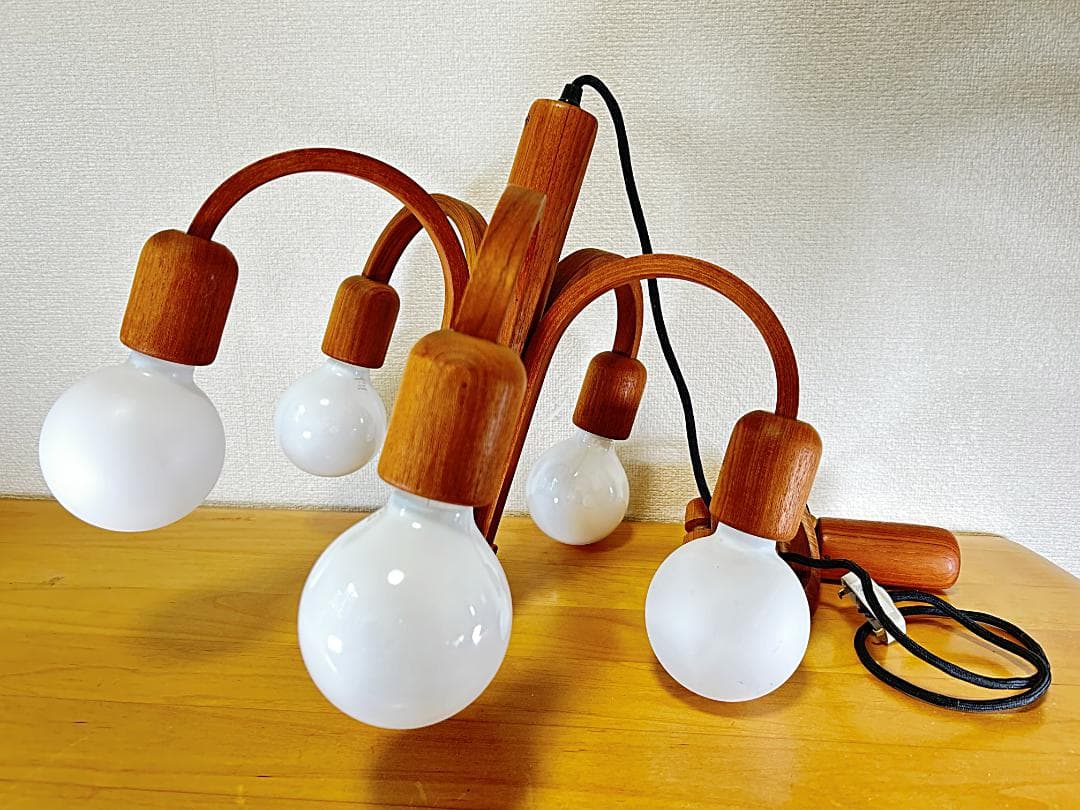 点灯確認済み 昇降式 ドムス 5灯 シャンデリア Domus ランプ ライト