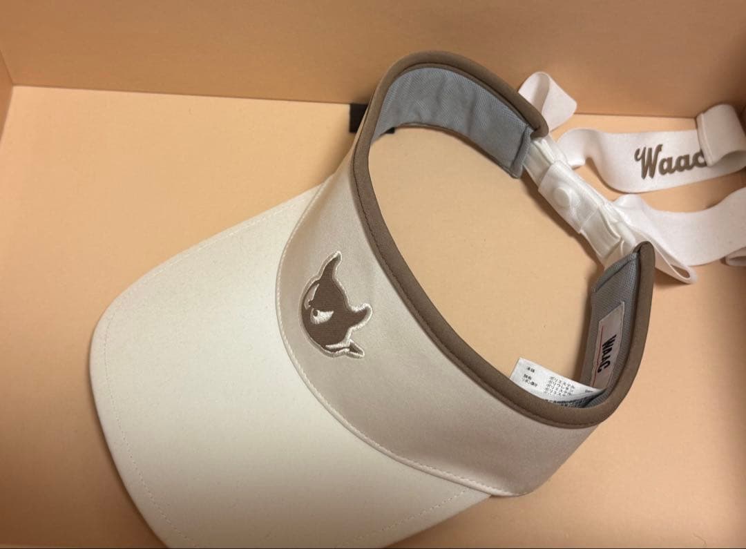 WAAC ホワイト バイザー 2025