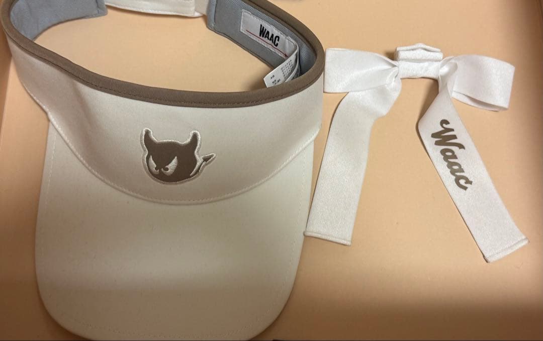 WAAC ホワイト バイザー 2025