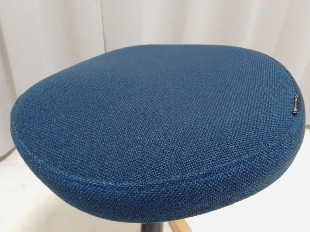 サカモトハウス バランスシナジー カバー付 ラウンド 丸型 ネイビー チェア