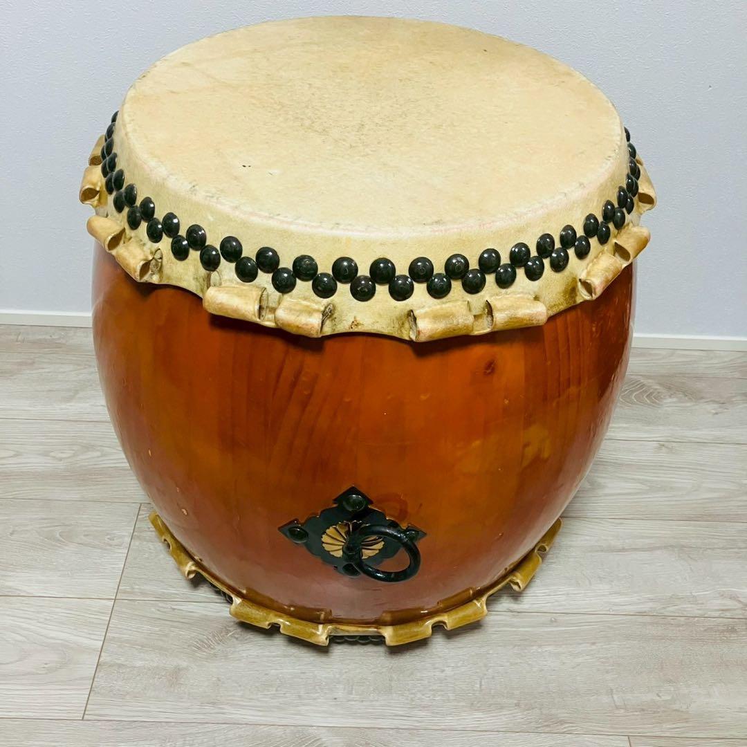 長胴太鼓 和太鼓 一尺6寸　打面48㎝　高さ60㎝①
