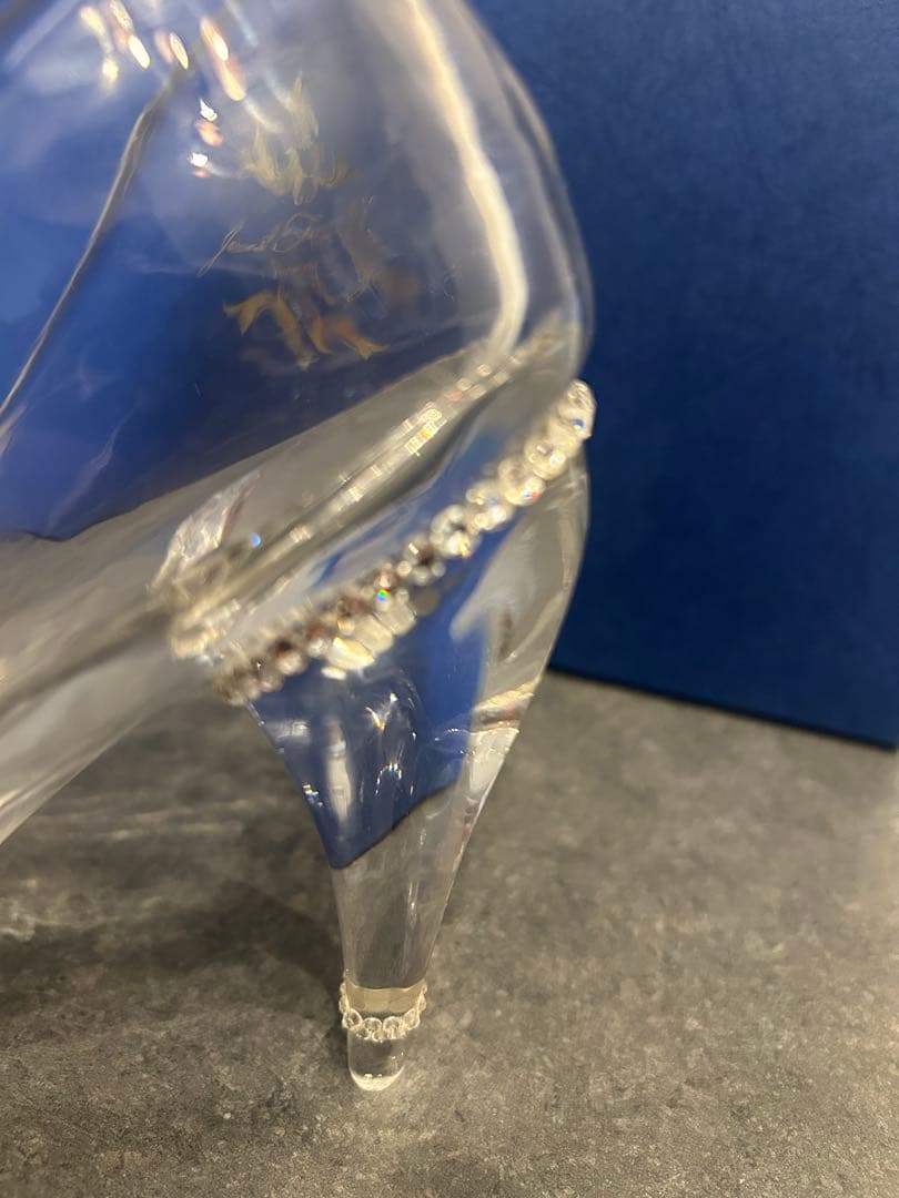 EMMA エマ　履けるガラスの靴　デコレーションハート　（右足　23cm）