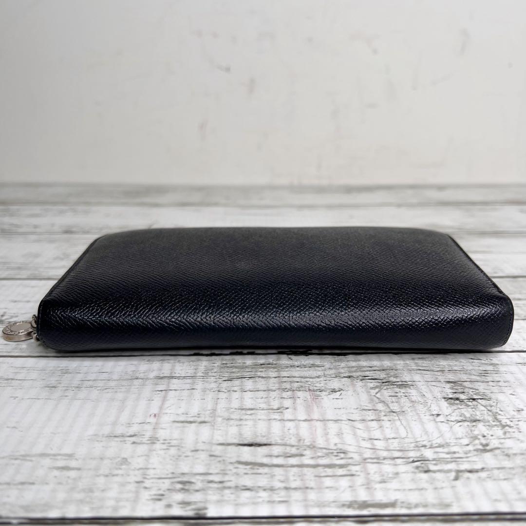 BVLGARI ブルガリ レザー ラウンドファスナー 長財布