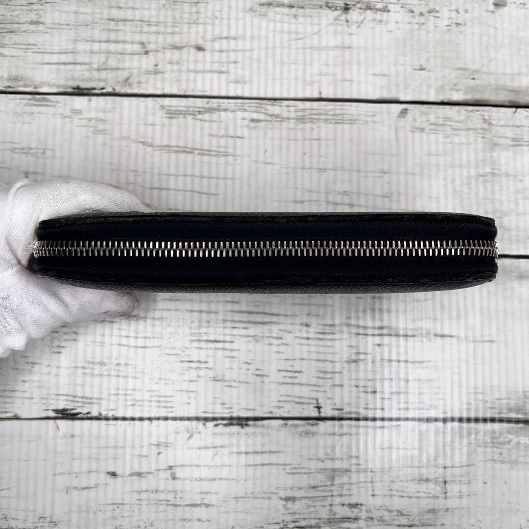 BVLGARI ブルガリ レザー ラウンドファスナー 長財布