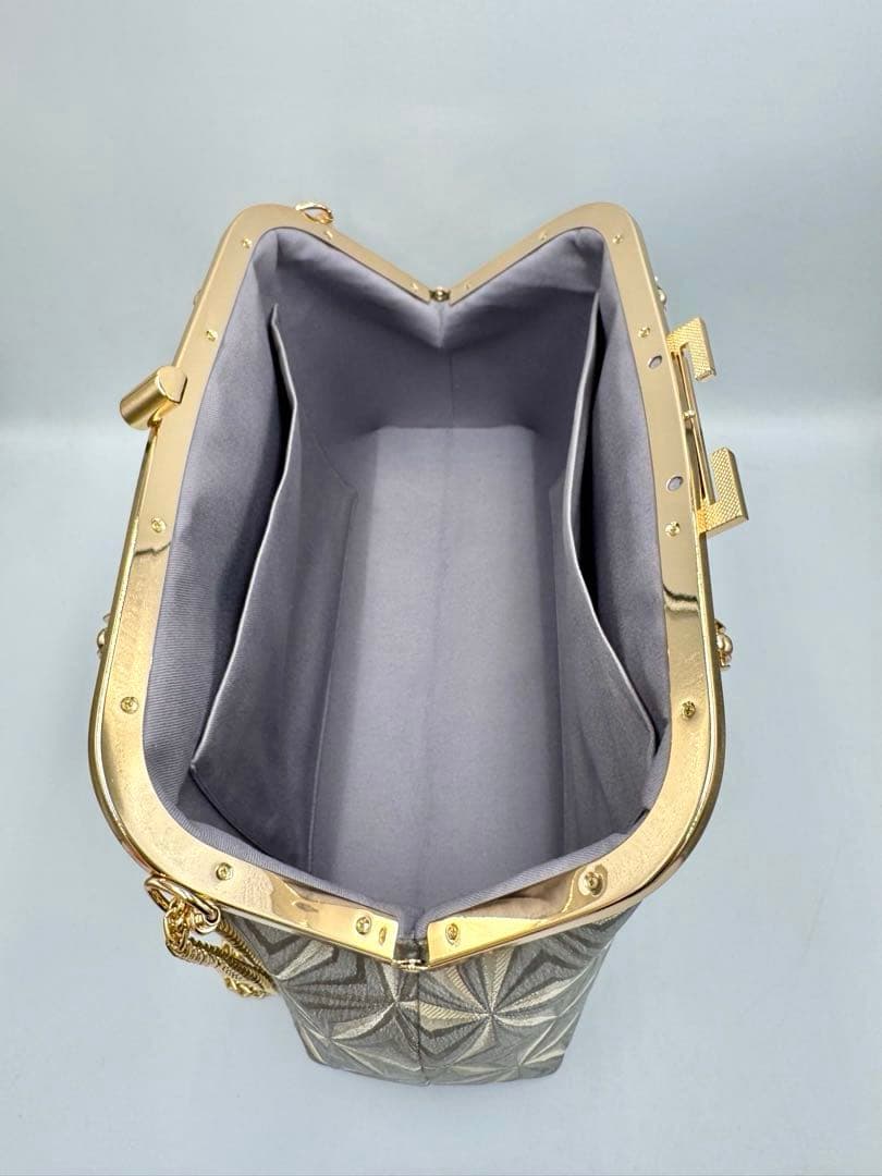 【ハンドメイド】ビッグサイズのがま口バッグ　3way 2点セット　#599