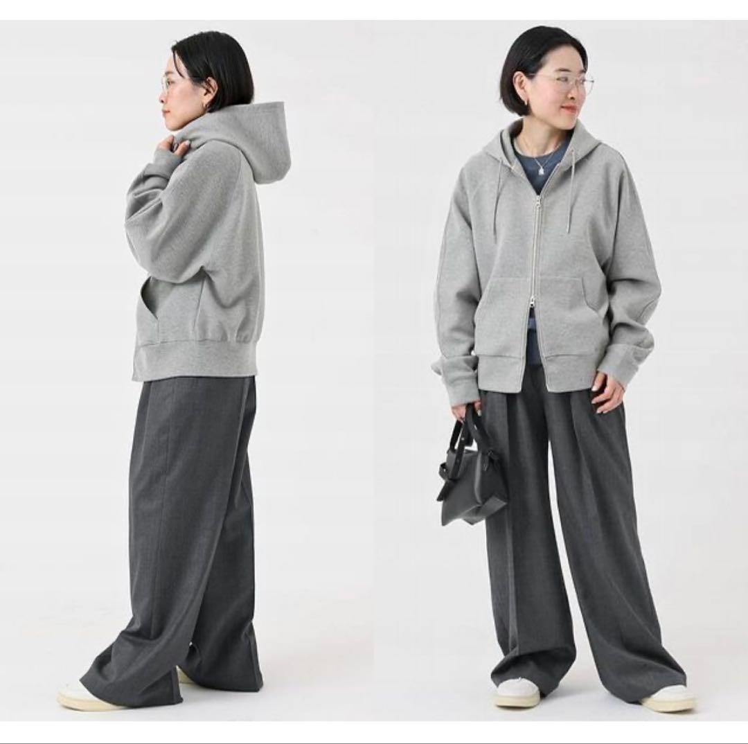 美品AP STUDIO ドゥーズィエムクラス ボンディング ミニマル パーカー