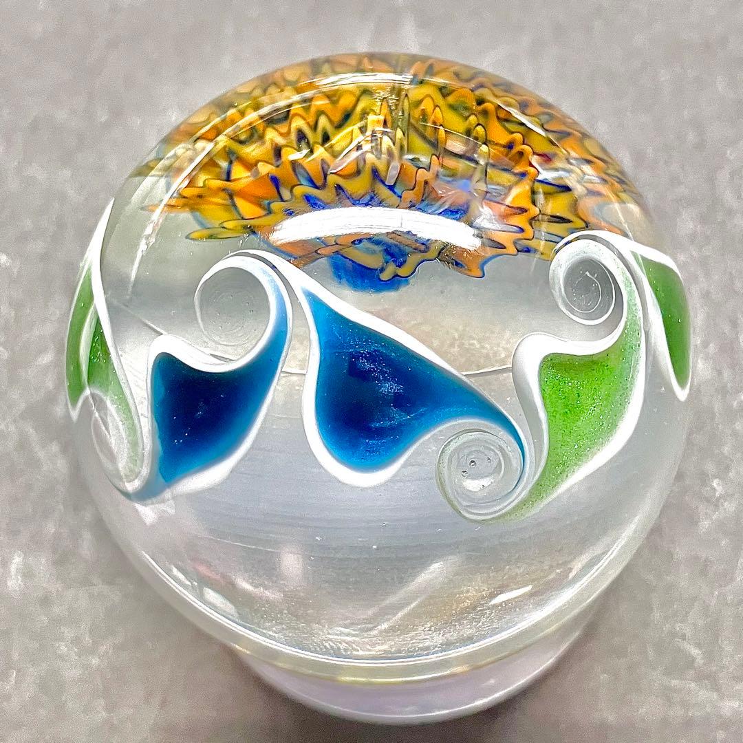 ボロシリケイト　ガラス　マーブル　大村欣央　作家　オブジェ　宇宙　ペンダント