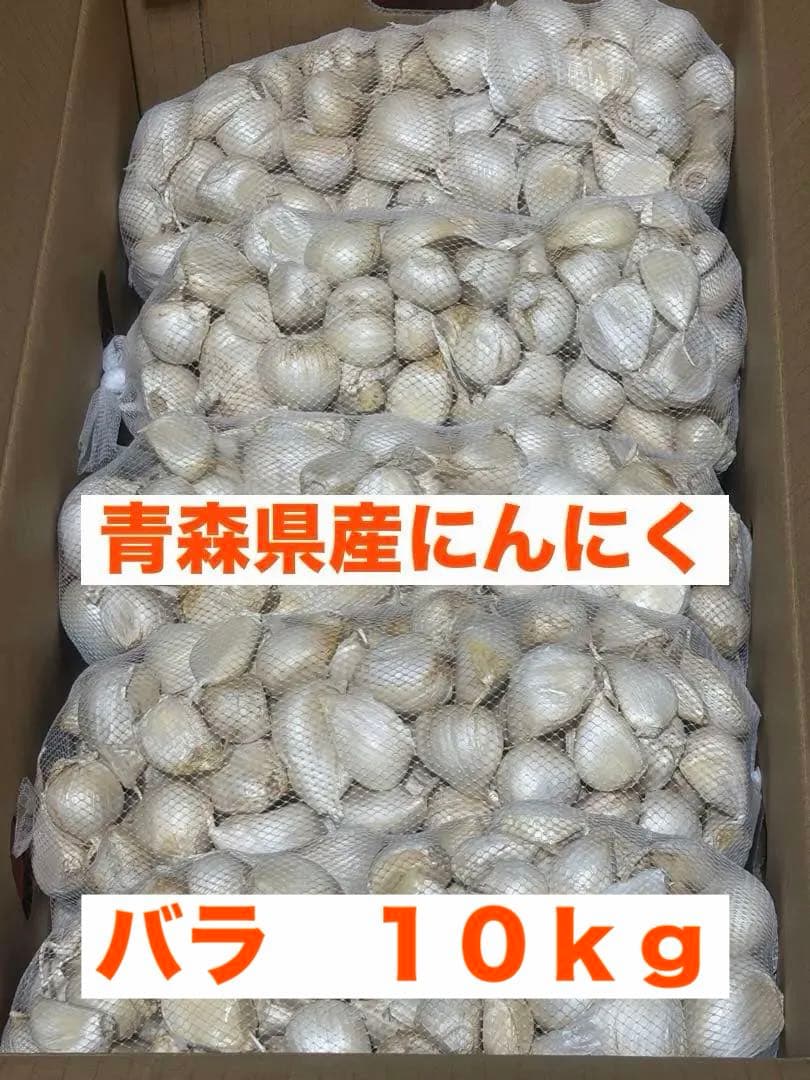 青森県産にんにく　バラ　１０ｋｇ
