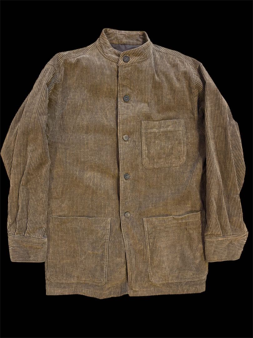 hollington france ノーカラーコート コーデュロイ feeet