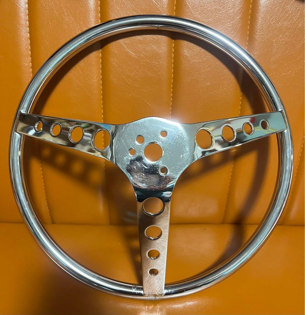 グラントステアリング　メッキ　アメ車　ホットロッド　　カスタムカー