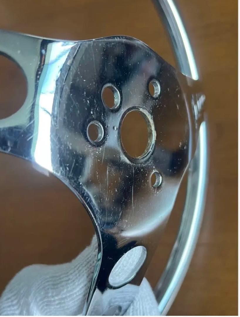 グラントステアリング　メッキ　アメ車　ホットロッド　　カスタムカー