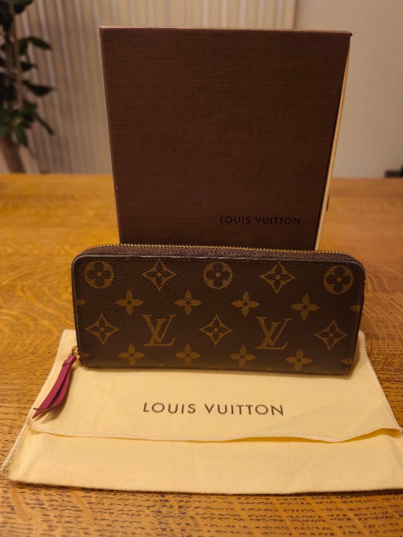 ルイ・ヴィトン モノグラム ポルトフォイユ クレマンス 長財布 保存袋 箱付き