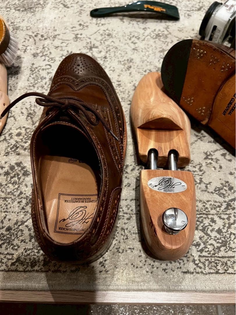 希少ブダペスト製 ハインリッヒディンケラッカーRIOフルブローグC DC7.5