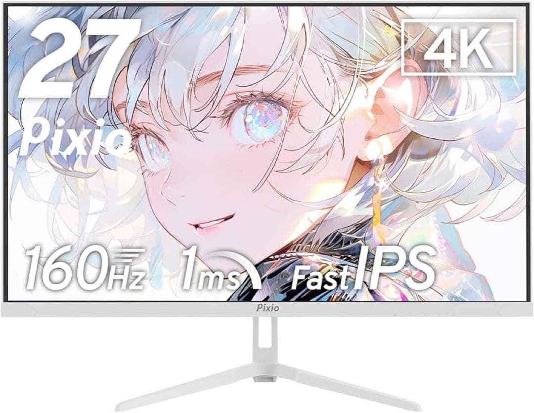 【新品未使用】Pixio PX27U Wave White 27インチ 4K