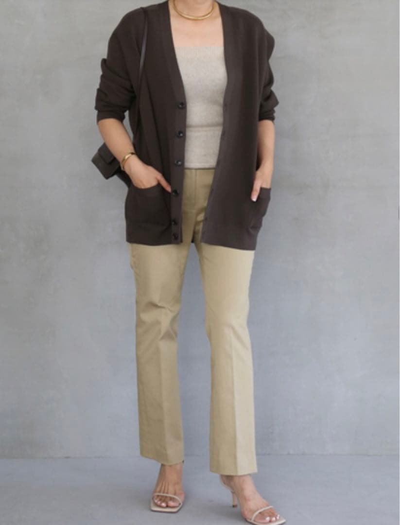 ドゥーズィエム　CELERI/セルリ　Beige C Trousers チノパン