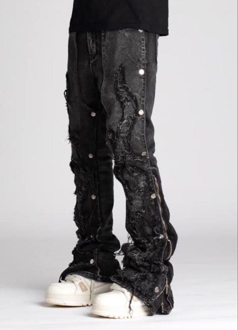 GUAPI パンツ フレア スキニー 28