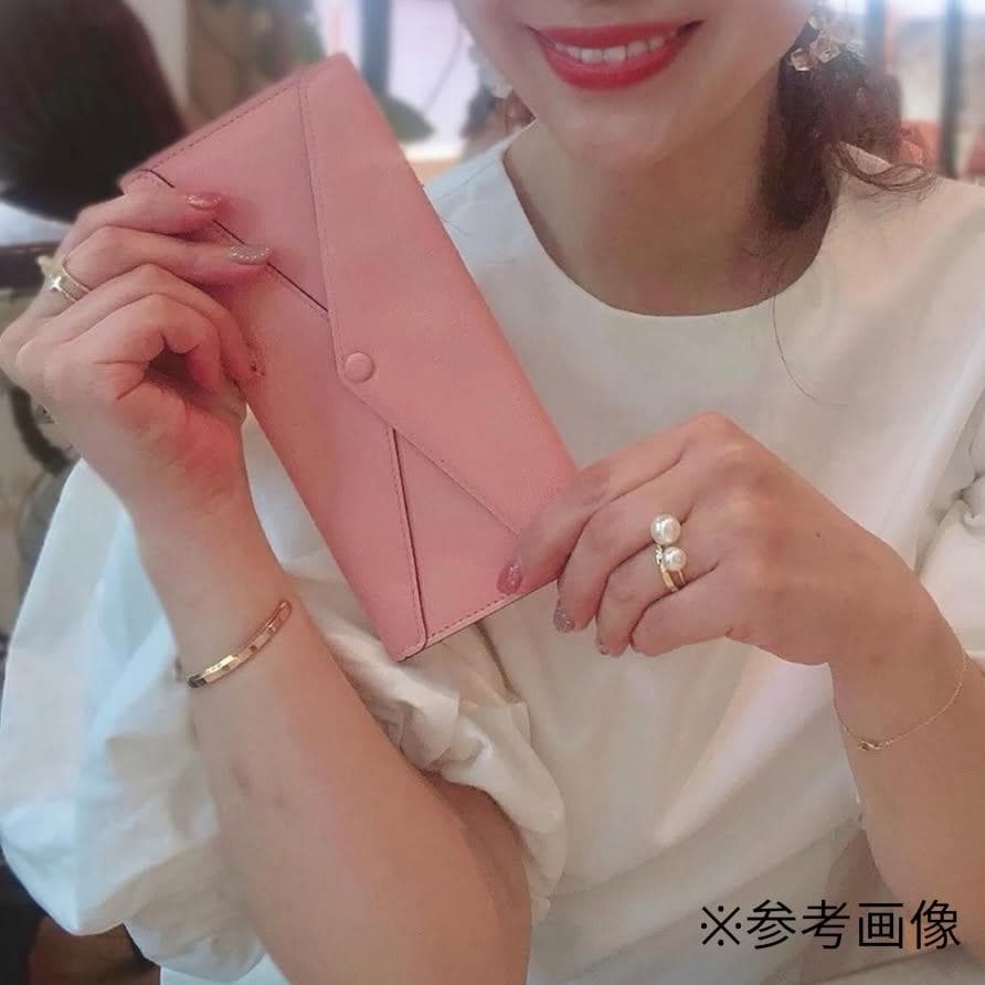 【新品 定価3.7万円】ラルコバレーノ 長財布 薄マチ レザー ピンク　2453