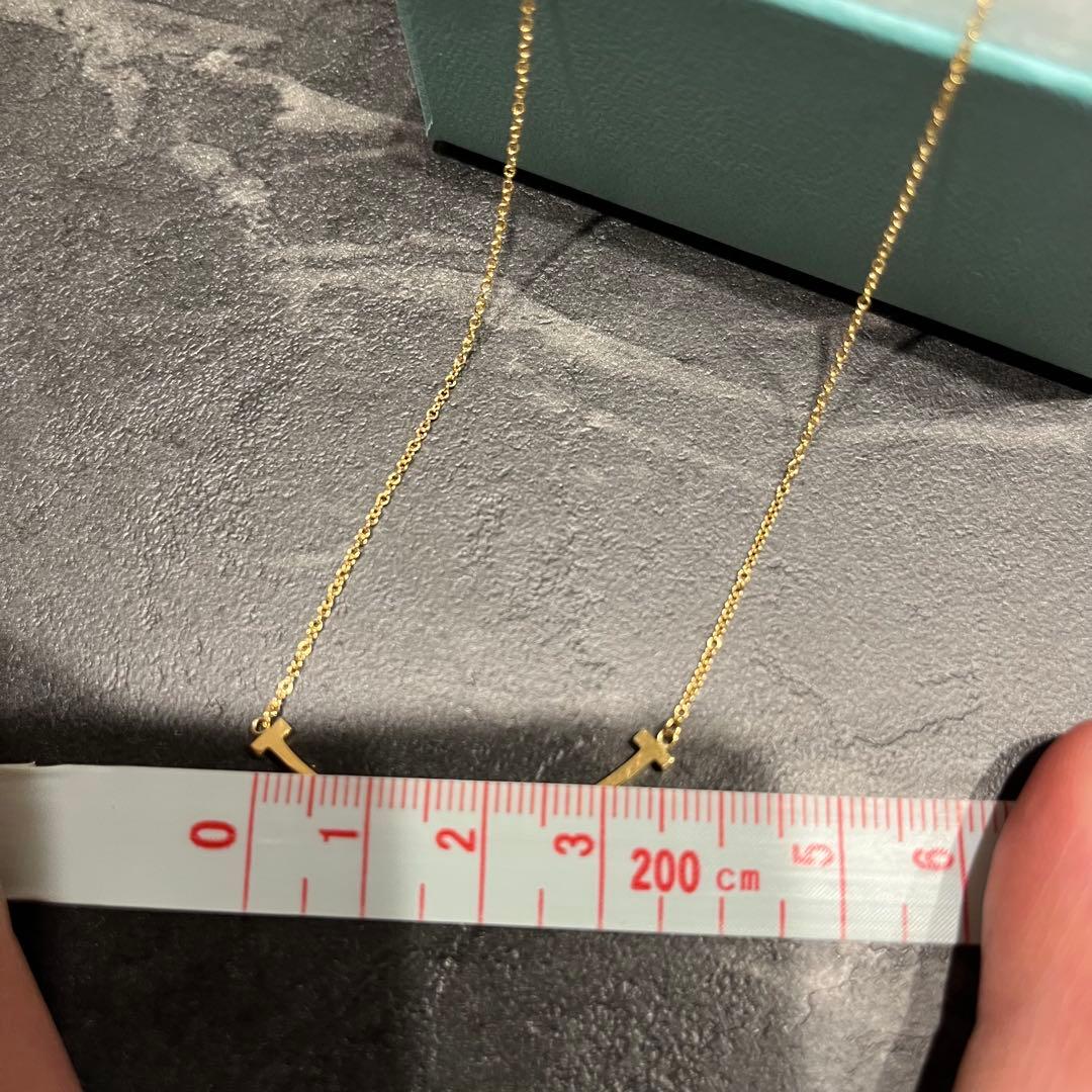 Tiffany & Co ネックレス Tスマイル K18 small YG750