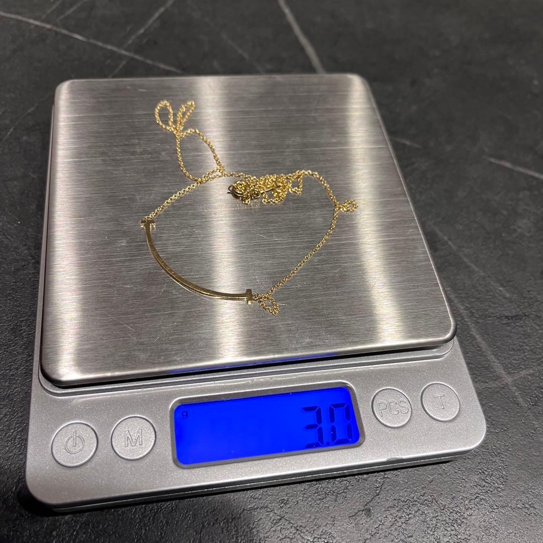 Tiffany & Co ネックレス Tスマイル K18 small YG750