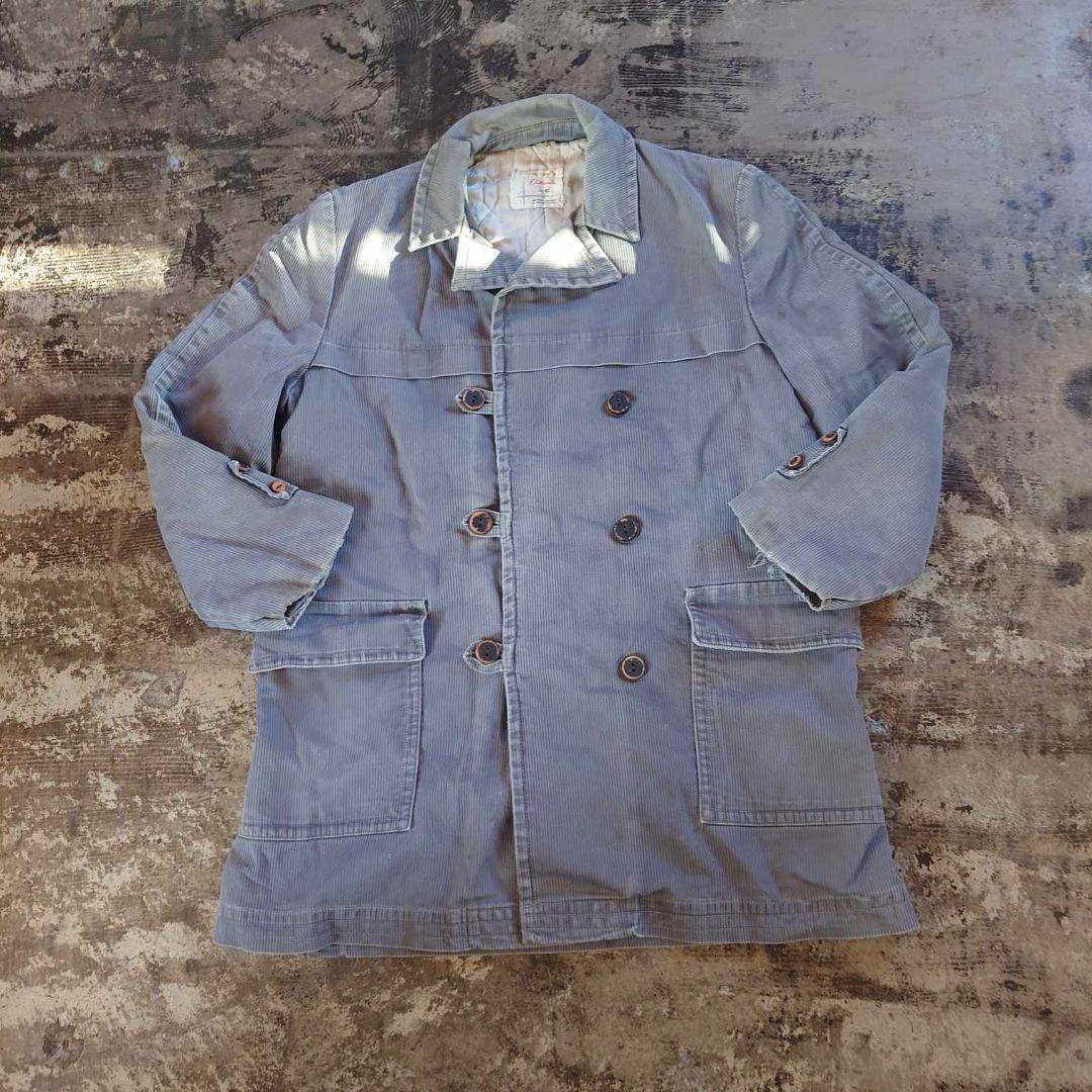 ヴィンテージ 50s フランス ワークコート CROWNジップ 　4739
